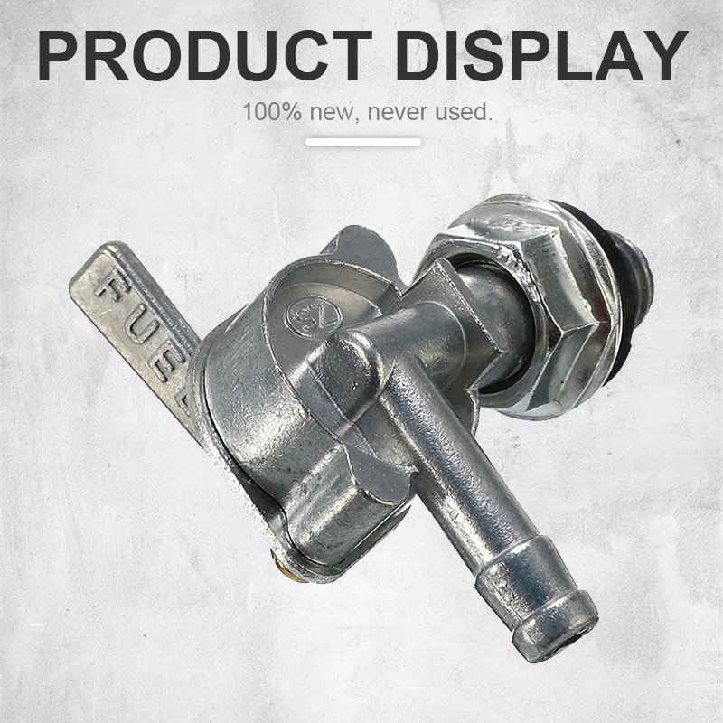 Întrerupător de robinet pentru supapă de închidere a combustibilului pornit/oprit 2-3-5KW M10x1,25 It 1/4" robinet pentru furtun pentru înlocuirea rezervorului de combustibil al generatorului de benzină