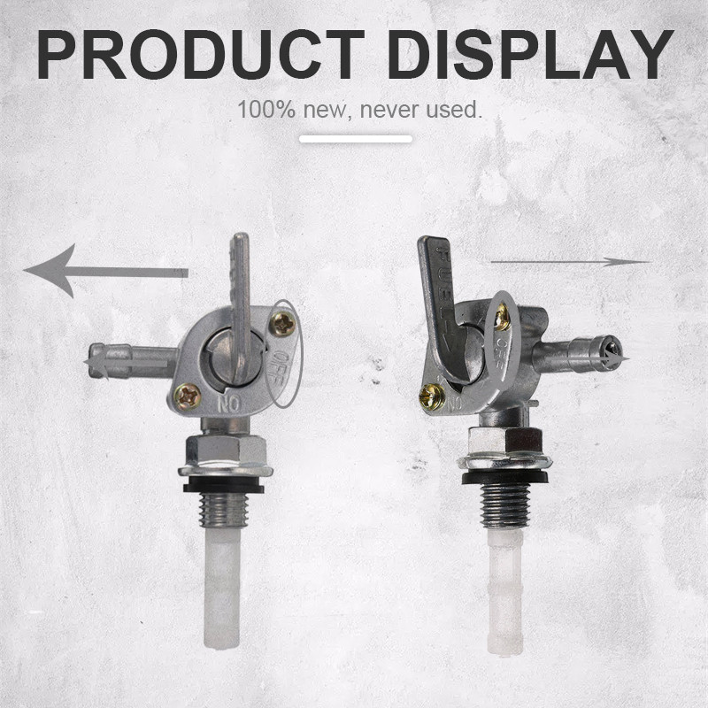 Întrerupător de robinet pentru supapă de închidere a combustibilului pornit/oprit 2-3-5KW M10x1,25 It 1/4" robinet pentru furtun pentru înlocuirea rezervorului de combustibil al generatorului de benzină