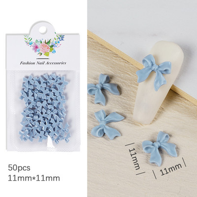 50 komada Ružičasta vrpca Mašna Ukrasi za nokte Rhinestones Leptir kravata Luksuzni pribor za manikuru Kawaii dodaci Decoracion Uñas