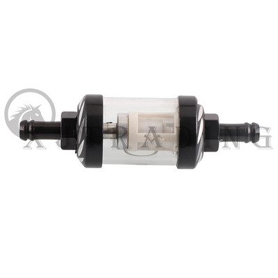 8mm CNC κράμα αλουμινίου γυαλί μοτοσικλέτας καυσίμου καυσίμου βενζίνης φίλτρο μοτοσικλέτας αξεσουάρ Moto για ATV Dirt Pit Bike Motocross