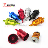 Univerzalni 8 mm čistač filtra benzinskog plina za gorivo CNC aluminijski za motocikl Pit Dirt Bike ATV Quad Inline filter goriva za ulje i plin