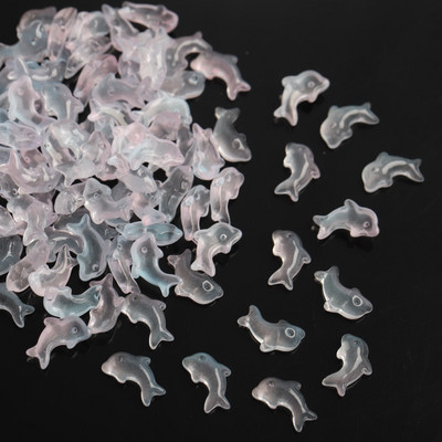 20 tk 7x11mm delfiinikujuline küünekunst klaasist kivikivid suvised uued kujundused gradient tarretisvärvid küünekunst 3D võlusid kaunistused