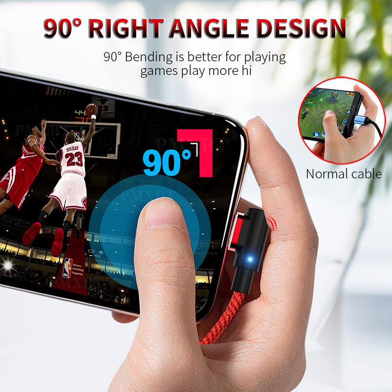 90 laipsnių magnetinis kabelis Micro USB Type C greitas įkrovimas, skirtas iPhone 12 11 Por Huawei Xiaomi mobiliesiems telefonams USB C magneto įkrovimo laidas