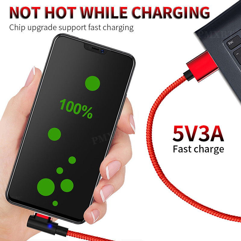 90 laipsnių magnetinis kabelis Micro USB Type C greitas įkrovimas, skirtas iPhone 12 11 Por Huawei Xiaomi mobiliesiems telefonams USB C magneto įkrovimo laidas