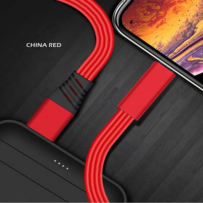 Reguleeritav USB-kaabel Taastuv telefoni laadimiskaabel iPhone`i jaoks lõikab kiiresti Android-tüüpi C mobiiltelefoni korduvkasutatavat liini