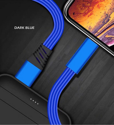 Reguleeritav USB-kaabel Taastuv telefoni laadimiskaabel iPhone`i jaoks lõikab kiiresti Android-tüüpi C mobiiltelefoni korduvkasutatavat liini