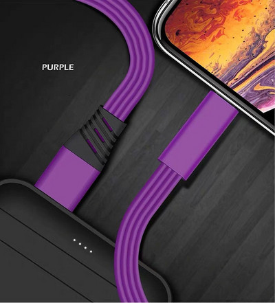 Reguleeritav USB-kaabel Taastuv telefoni laadimiskaabel iPhone`i jaoks lõikab kiiresti Android-tüüpi C mobiiltelefoni korduvkasutatavat liini