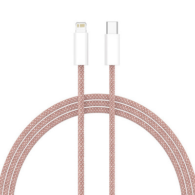20W PD USB-C Lightning Charger Weaving kabel za iPhone 11 12 13 14 Pro Max brzo punjenje XS XR X 8 7 6 Plus SE 2020 žičani kabel