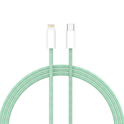 20W PD USB-C Lightning Charger Weaving kabel za iPhone 11 12 13 14 Pro Max brzo punjenje XS XR X 8 7 6 Plus SE 2020 žičani kabel