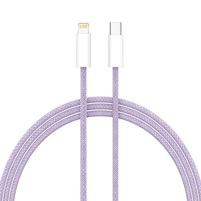 20W PD USB-C Lightning Charger Weaving kabel za iPhone 11 12 13 14 Pro Max brzo punjenje XS XR X 8 7 6 Plus SE 2020 žičani kabel