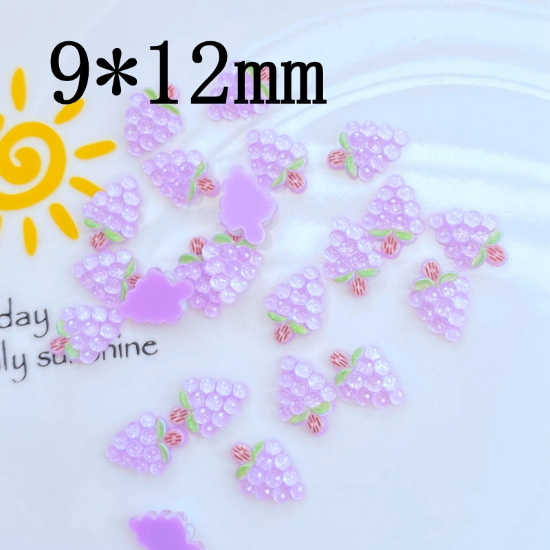 40 buc. Mini drăguț nou 9*12mm Artizanat din rășină de struguri acrilic Cabochon cu spate plat Ornament pentru fabricarea de bijuterii Accesorii pentru coafura unghiilor
