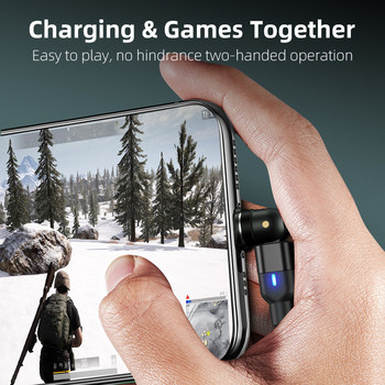 540 Rotate Magnetic Charger Charger Магнитно зарядно устройство за бързо зареждане Micro USB TYPE C кабел Кабел за мобилен телефон за iPhone Xiaomi