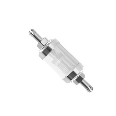 ZSDTRP 6mm 8mm Filtru de combustibil în linie pentru benzină pentru motocicletă pentru Pit Dirt Bike CNC, aliaj de aluminiu, sticlă, filtre de combustibil pentru motociclete