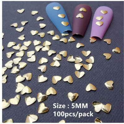 100 vnt. / lot. Japonija 3d auksas Honey Bee nagų dailės puošmenos Charm Diy Manikiūras Papuošalai Lydinio smeigės papuošalams Priedai Kniedės