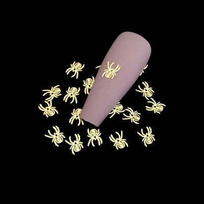 100 vnt. / lot. Japonija 3d auksas Honey Bee nagų dailės puošmenos Charm Diy Manikiūras Papuošalai Lydinio smeigės papuošalams Priedai Kniedės