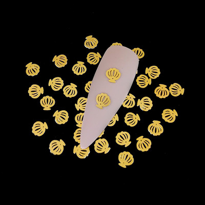 100 vnt. / lot. Japonija 3d auksas Honey Bee nagų dailės puošmenos Charm Diy Manikiūras Papuošalai Lydinio smeigės papuošalams Priedai Kniedės