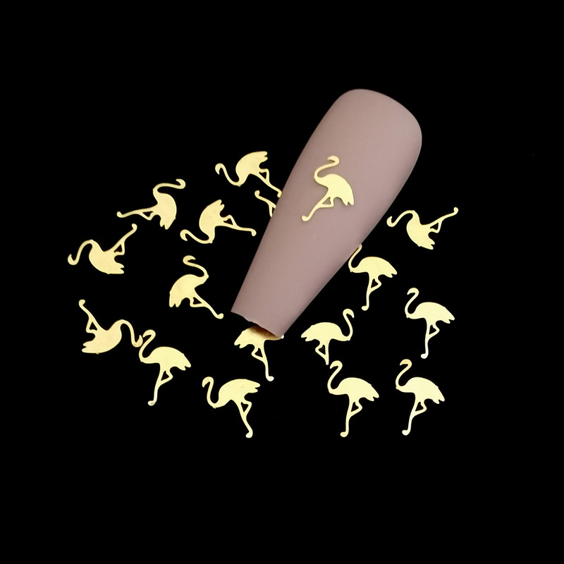 100 vnt. / lot. Japonija 3d auksas Honey Bee nagų dailės puošmenos Charm Diy Manikiūras Papuošalai Lydinio smeigės papuošalams Priedai Kniedės