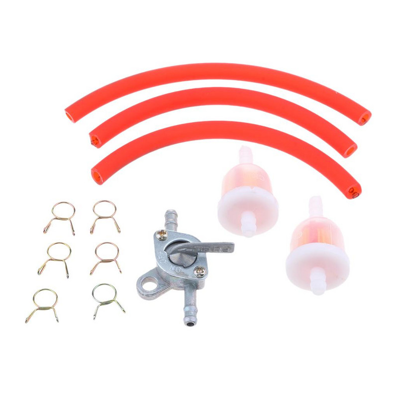 Crijevo za gorivo Cijev filtera Petcock Prekidač spremnika za ATV QURDS DIRT metal + guma Prekidač spremnika filtra goriva za plin