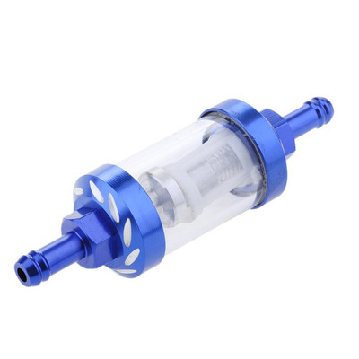 CNC universalus paspirtukas Dirt Go Kart 8mm 5/16" dujų kuro filtras, daugkartinis neribotą laiką Aukštos kokybės CNC aliuminis + stiklas