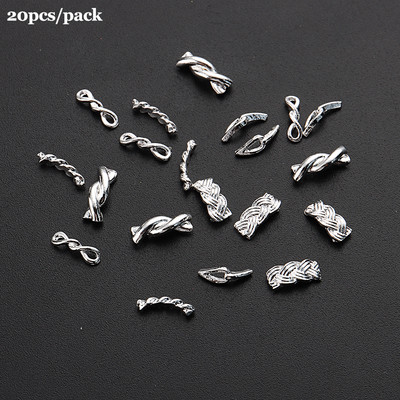 3D Metāla nagu piekariņi Zelta Sudraba Nail Art Gredzens Sprādze Punk Volume Decoration Kawaii Aksesuāri Lente Rhinestones Rotaslietas GL512