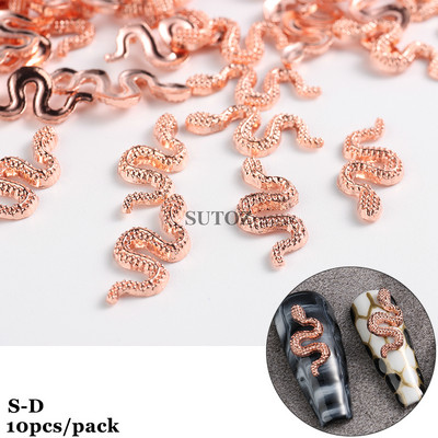 3D Metāla nagu piekariņi Zelta Sudraba Nail Art Gredzens Sprādze Punk Volume Decoration Kawaii Aksesuāri Lente Rhinestones Rotaslietas GL512