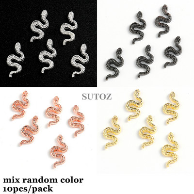 3D Metāla nagu piekariņi Zelta Sudraba Nail Art Gredzens Sprādze Punk Volume Decoration Kawaii Aksesuāri Lente Rhinestones Rotaslietas GL512