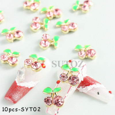 3D Metāla nagu piekariņi Zelta Sudraba Nail Art Gredzens Sprādze Punk Volume Decoration Kawaii Aksesuāri Lente Rhinestones Rotaslietas GL512
