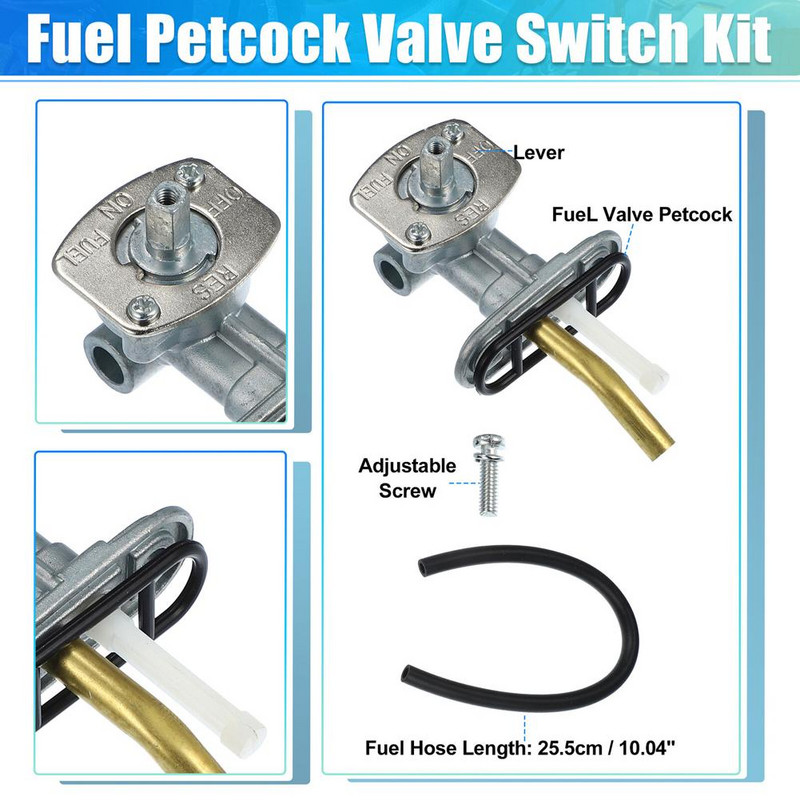 Automobilio degalų vožtuvo jungiklis Dujų degalų vožtuvo išjungimas „Petcock“ dalys, suderinamos su Arctic Cat 250 300 400 500