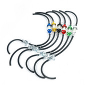 Värvi 8mm mootorratta sisemine kütusefilter Bensiinifiltrid + Bensiini kütusetoru voolik + Klambrid Moto Roller Dirt Bike