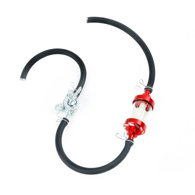 Värvi 8mm mootorratta sisemine kütusefilter Bensiinifiltrid + Bensiini kütusetoru voolik + Klambrid Moto Roller Dirt Bike