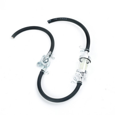 Värvi 8mm mootorratta sisemine kütusefilter Bensiinifiltrid + Bensiini kütusetoru voolik + Klambrid Moto Roller Dirt Bike