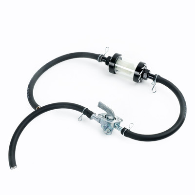 Värvi 8mm mootorratta sisemine kütusefilter Bensiinifiltrid + Bensiini kütusetoru voolik + Klambrid Moto Roller Dirt Bike