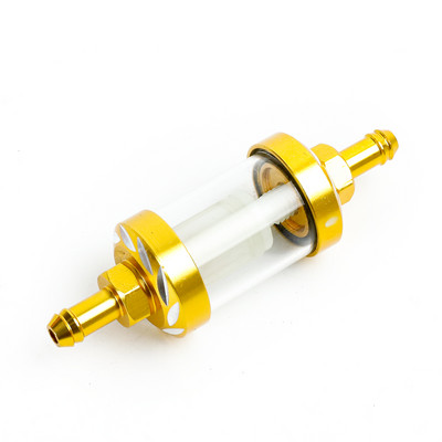 8 mm CNC aluminijska legura Staklo Motocikl Plin Gorivo Benzin Filter ulja Moto dodaci za ATV Dirt Pit Bike Motocross