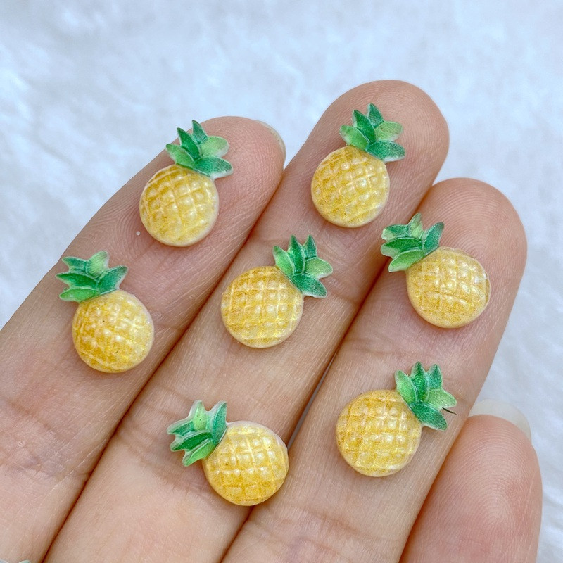 50 vnt. Nauji Mini puikūs vaisiniai ananasai, nagų krištoliniai akmenukai, brangakmeniai Blizgučiai nagų dailės papuošalai Manikiūras Nagų dekoravimo aksesuaras
