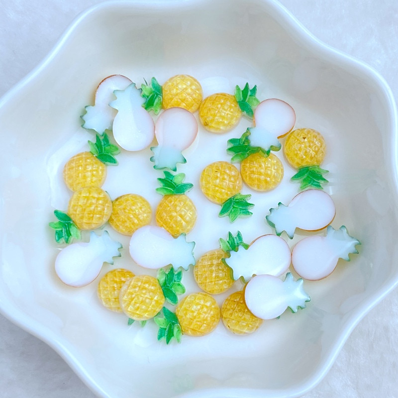 50 vnt. Nauji Mini puikūs vaisiniai ananasai, nagų krištoliniai akmenukai, brangakmeniai Blizgučiai nagų dailės papuošalai Manikiūras Nagų dekoravimo aksesuaras