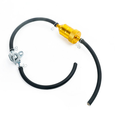 6 spalvų 8 mm motociklo degalų filtras automobilių benzino dyzelinas, skirtas motociklų duobėms, purvo dviračių motoroleriams, chromo aliuminio degalų filtrams