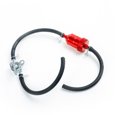 6 spalvų 8 mm motociklo degalų filtras automobilių benzino dyzelinas, skirtas motociklų duobėms, purvo dviračių motoroleriams, chromo aliuminio degalų filtrams