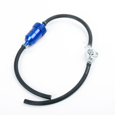 6 spalvų 8 mm motociklo degalų filtras automobilių benzino dyzelinas, skirtas motociklų duobėms, purvo dviračių motoroleriams, chromo aliuminio degalų filtrams