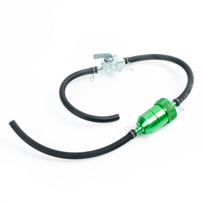 6 spalvų 8 mm motociklo degalų filtras automobilių benzino dyzelinas, skirtas motociklų duobėms, purvo dviračių motoroleriams, chromo aliuminio degalų filtrams