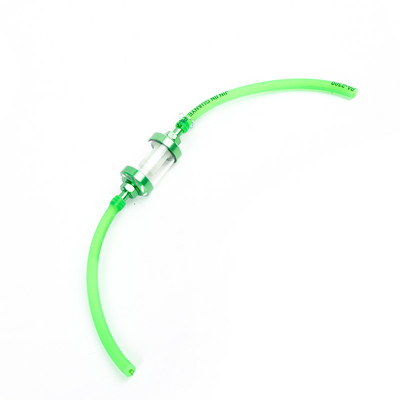 CNC 6 spalvų 8 mm motociklo kuro filtras automobilių benzinas dyzelinas, skirtas motociklų duobėms, purvo dviračių motoroleriams, chromo aliuminio kuro filtras