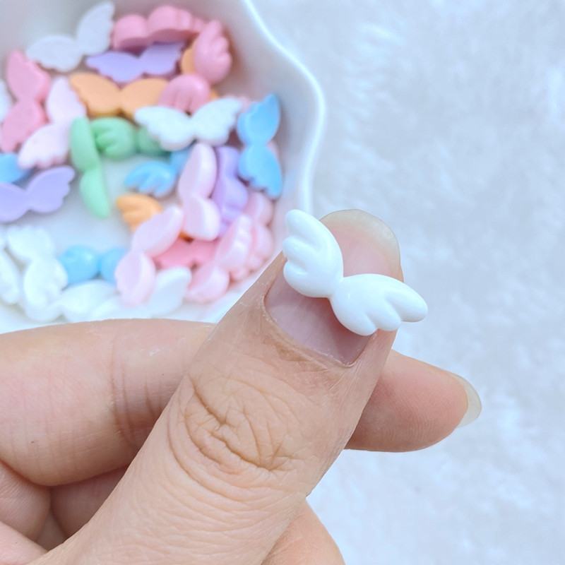 30 vnt Mieli angelo sparneliai nagų krištoliniai akmenukai brangakmeniai Blizgučiai nagų dailės papuošalai manikiūras nagų dekoravimo priedas