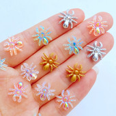 3D Charms Animaciniai vorai Nagų Kalnų krištolas Brangakmeniai Blizgučiai 50vnt Dervos Nagų dailės Papuošalai Manikiūras Nagų dekoravimo Priedai