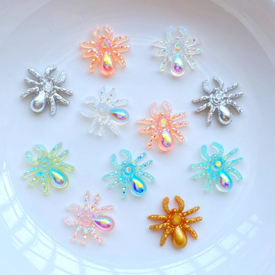 3D Charms Animaciniai vorai Nagų Kalnų krištolas Brangakmeniai Blizgučiai 50vnt Dervos Nagų dailės Papuošalai Manikiūras Nagų dekoravimo Priedai