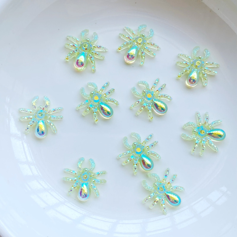 3D Charms Animaciniai vorai Nagų Kalnų krištolas Brangakmeniai Blizgučiai 50vnt Dervos Nagų dailės Papuošalai Manikiūras Nagų dekoravimo Priedai