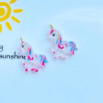10tk Kawaii Cartoon Unicorn, Seahorse Nail Rhinestones Kalliskivid Glitter Nail Art Ehted Maniküür Küünte kaunistamiseks Aksessuaarid