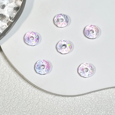 50 tk Helendavad küünte aksessuaarid 3D Puuviljavaigust Küünevõlusid Armsad Maasikas Virsikud Moeehted Küünte Kunst Rhinestones Kaunistus