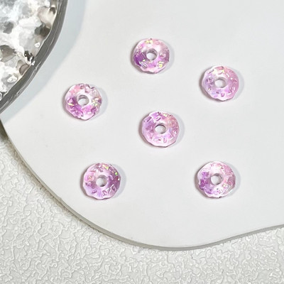 50 tk Helendavad küünte aksessuaarid 3D Puuviljavaigust Küünevõlusid Armsad Maasikas Virsikud Moeehted Küünte Kunst Rhinestones Kaunistus