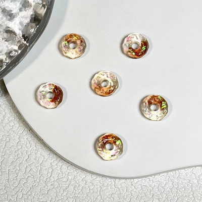 50 tk Helendavad küünte aksessuaarid 3D Puuviljavaigust Küünevõlusid Armsad Maasikas Virsikud Moeehted Küünte Kunst Rhinestones Kaunistus