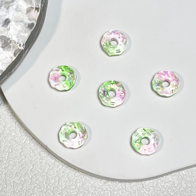 50 tk Helendavad küünte aksessuaarid 3D Puuviljavaigust Küünevõlusid Armsad Maasikas Virsikud Moeehted Küünte Kunst Rhinestones Kaunistus