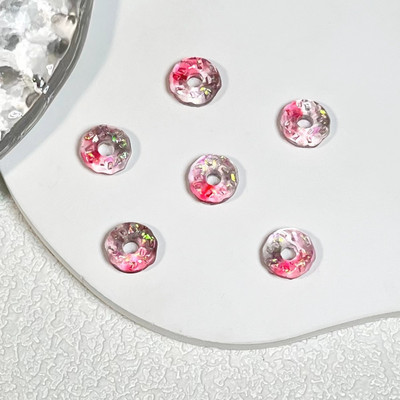 50 tk Helendavad küünte aksessuaarid 3D Puuviljavaigust Küünevõlusid Armsad Maasikas Virsikud Moeehted Küünte Kunst Rhinestones Kaunistus